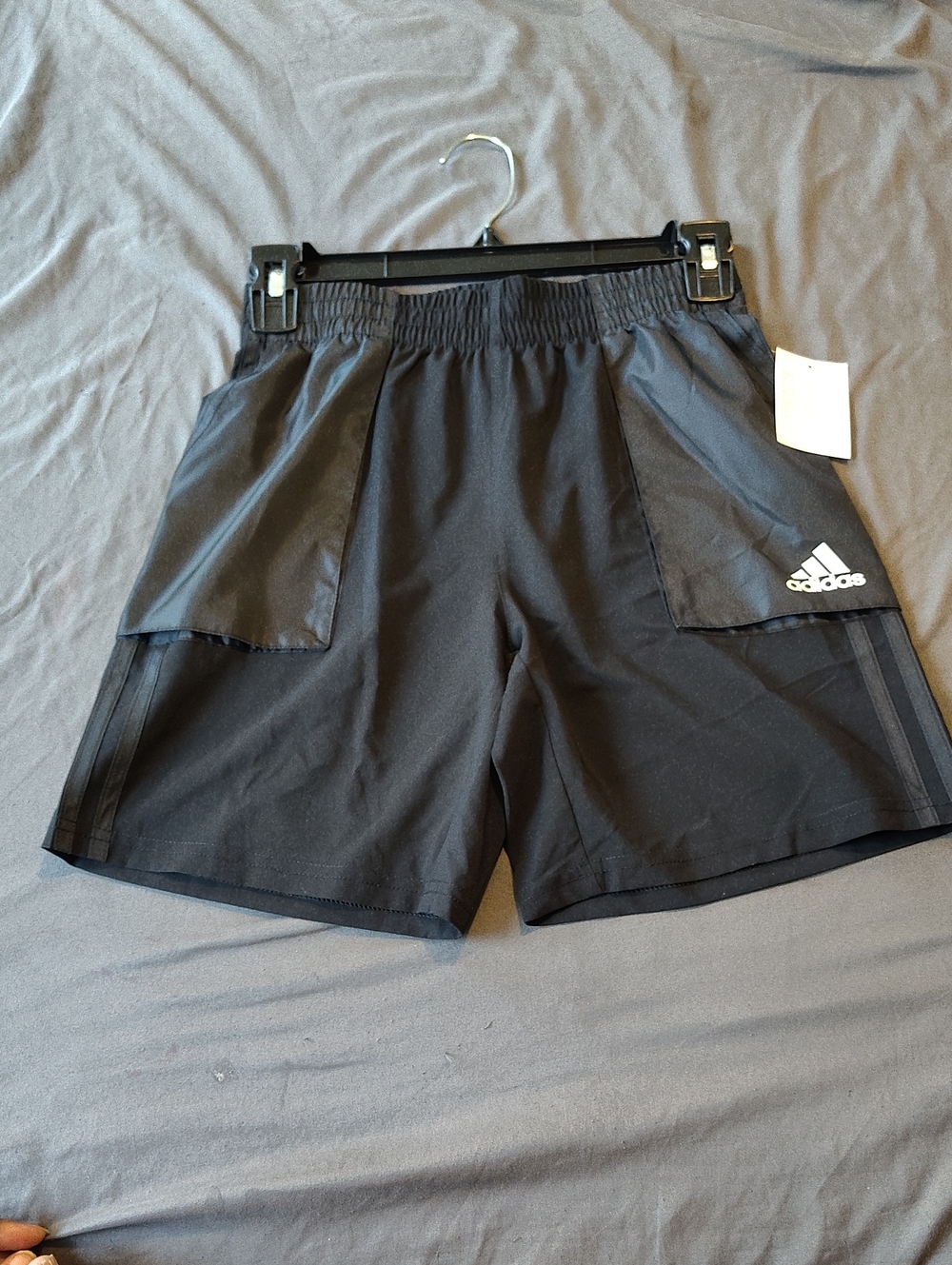 Adidas Youth Woven Shorts in classic black Size 10/12. New with sample Tags